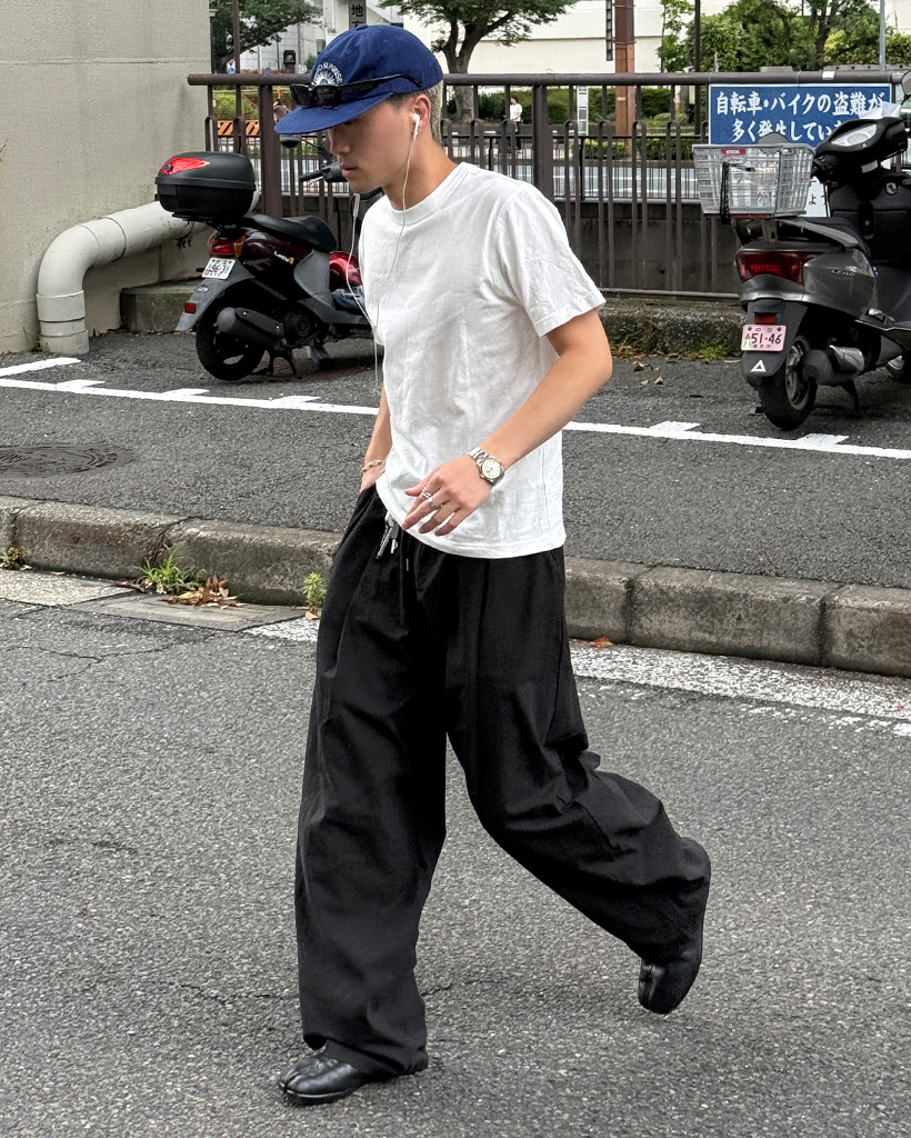 リネンワイドパンツ