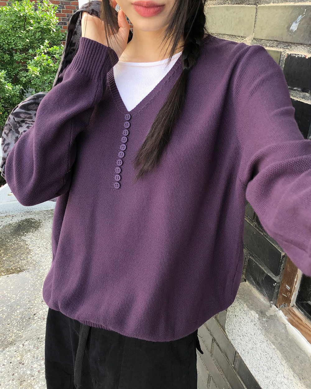 新品未使用タグ付き.Vネックロングニット レイヤードVネックロングニット | ファッション通販サイト NUGU
