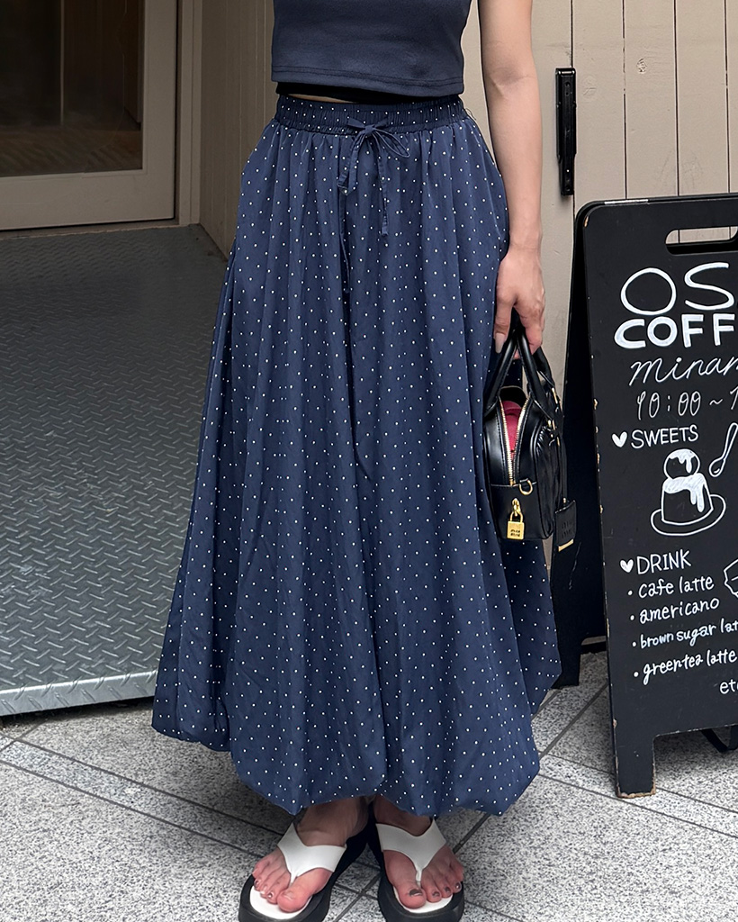 CRESCENT Duo グレー系抽象パターンロングスカート斬新デザイン 新品M サイドスリットサテンロングスカート｜ACLENT（アクレント）