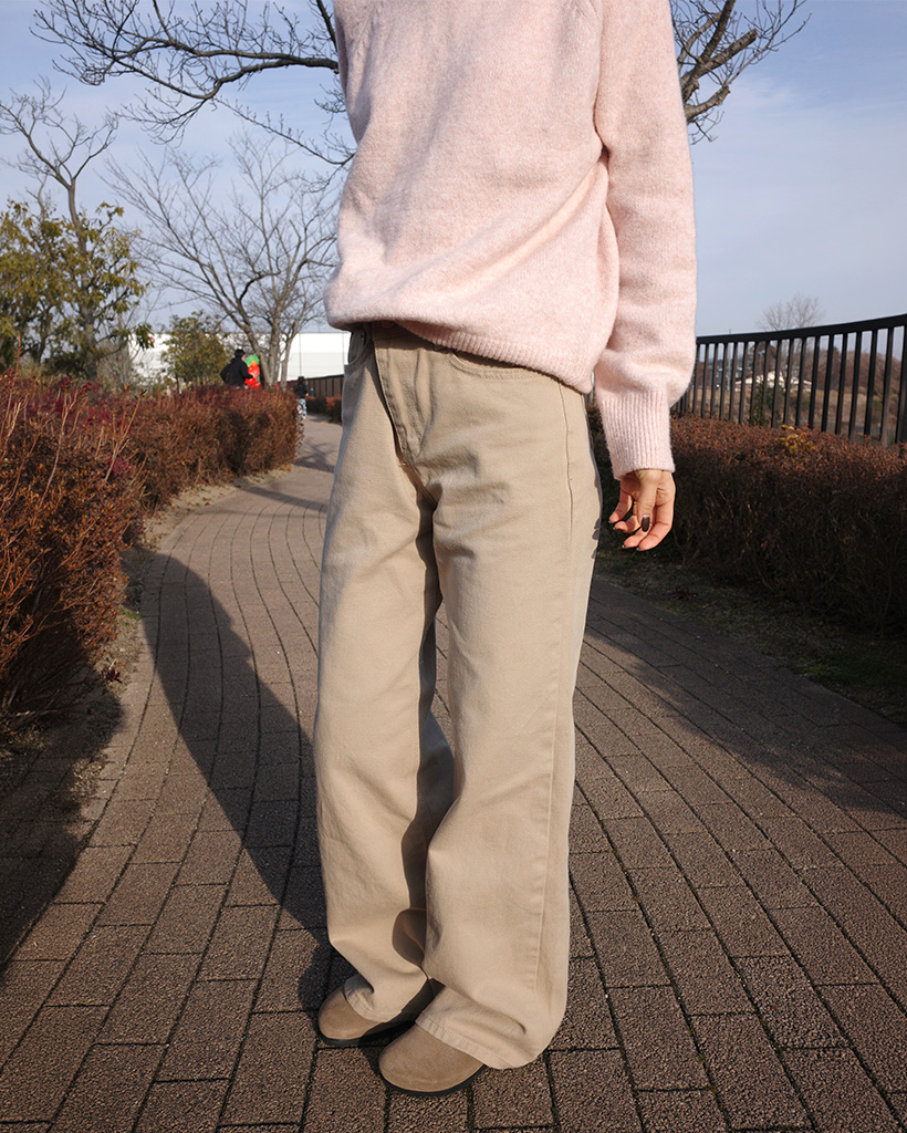 ワイドコットンパンツ