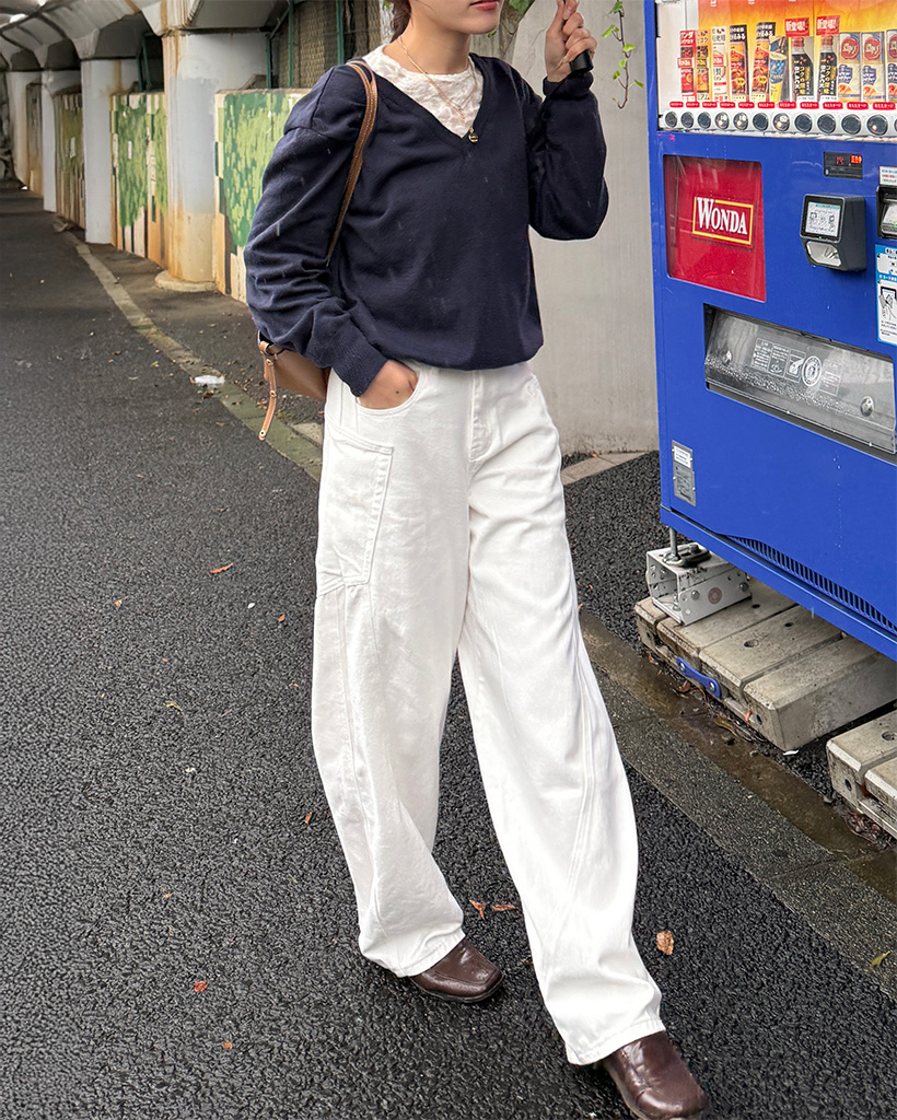 コットンワイドパンツ