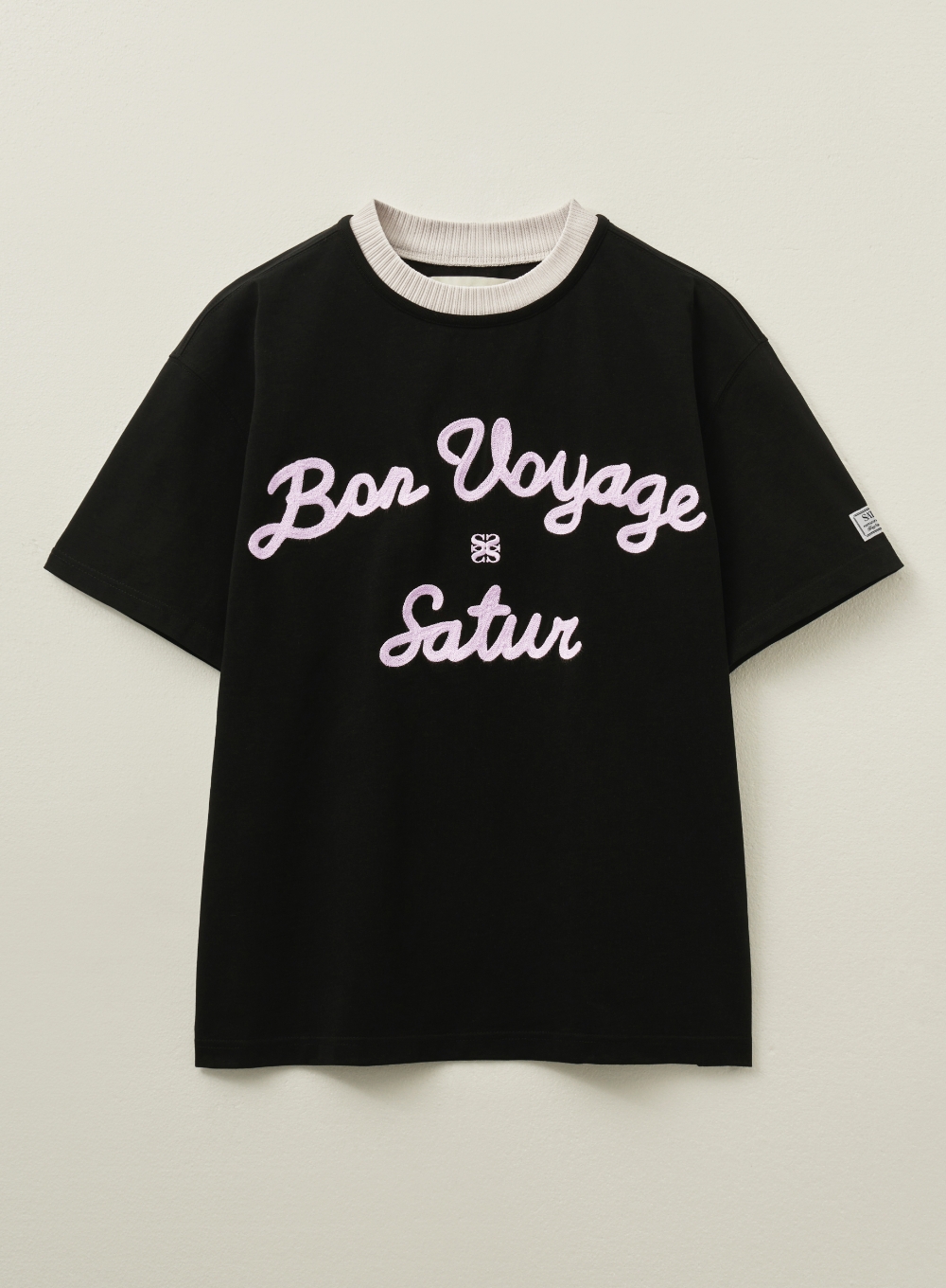 【 SATUR 】Satur Logo Voyage T-Shirts Satur Logo Voyage T-Shirt - Navy Pink | ファッション通販
