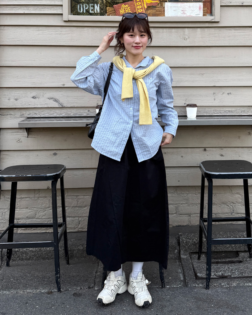 リンクルロングスカート