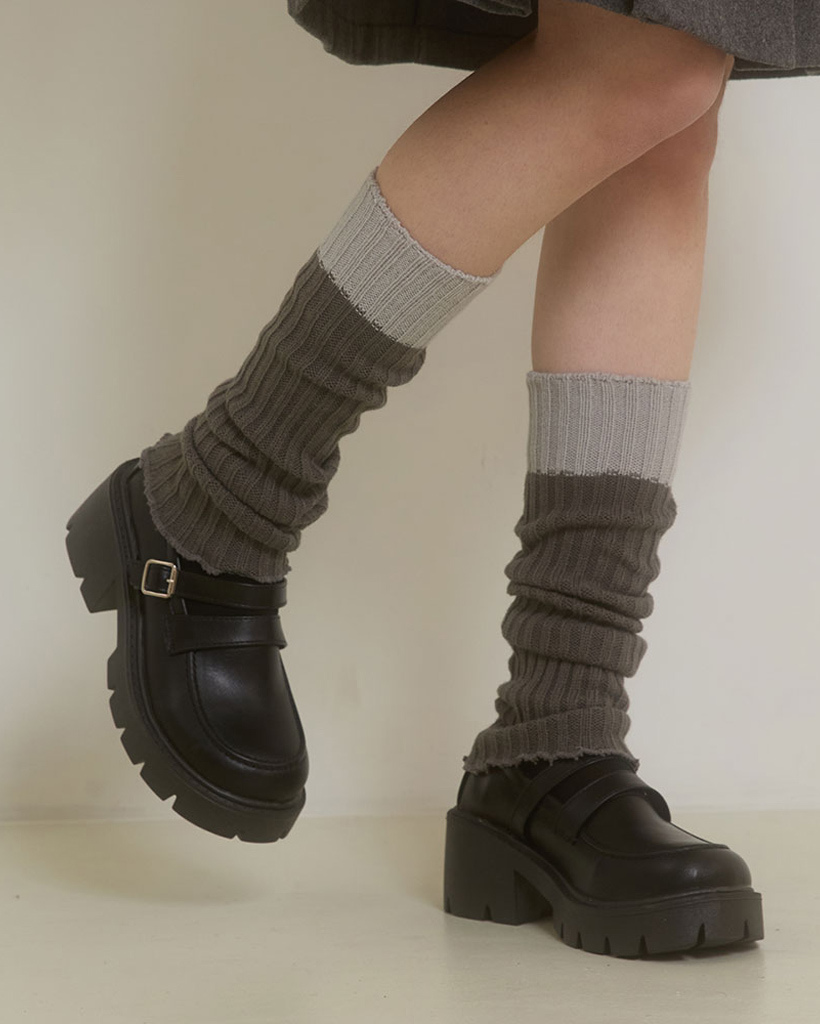 BALLET KNIT LEG WARMER_GREY