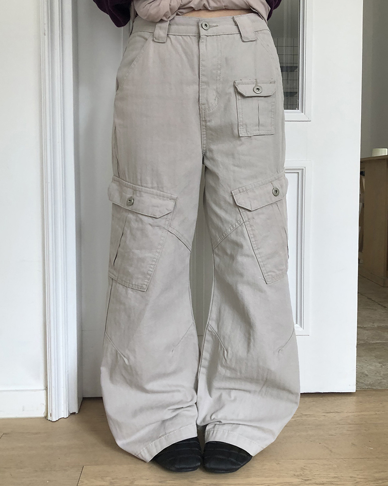 カーゴブーツカットパンツ