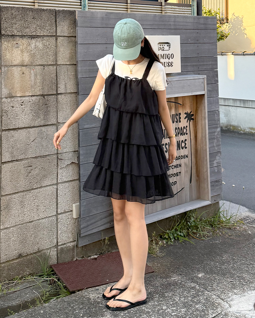 カンカンフリルミニワンピース