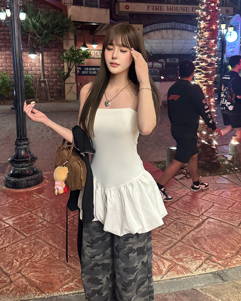 リブ編み　イエローフリルパンツ 楽天市場】フリル パンツ（カラーイエロー）（パンツ｜ボトムス