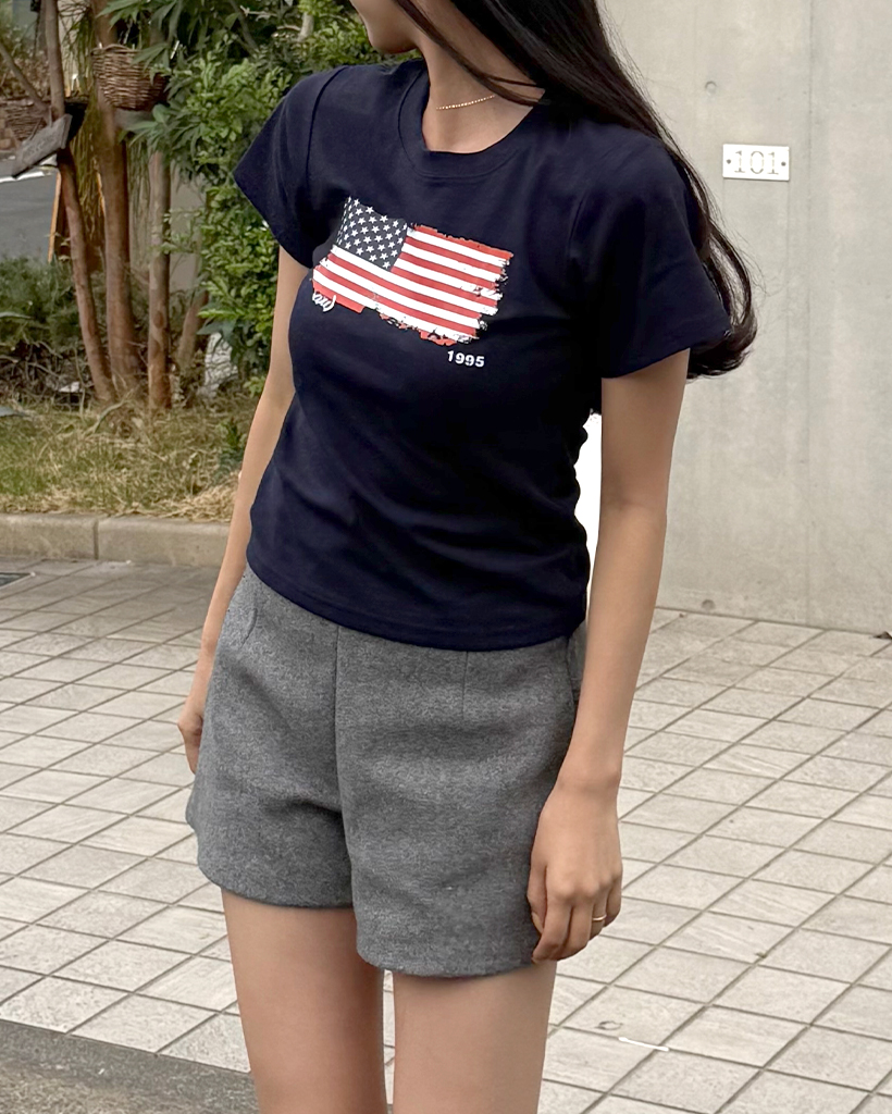 ヴィンテージUSAプリント半袖Tシャツ