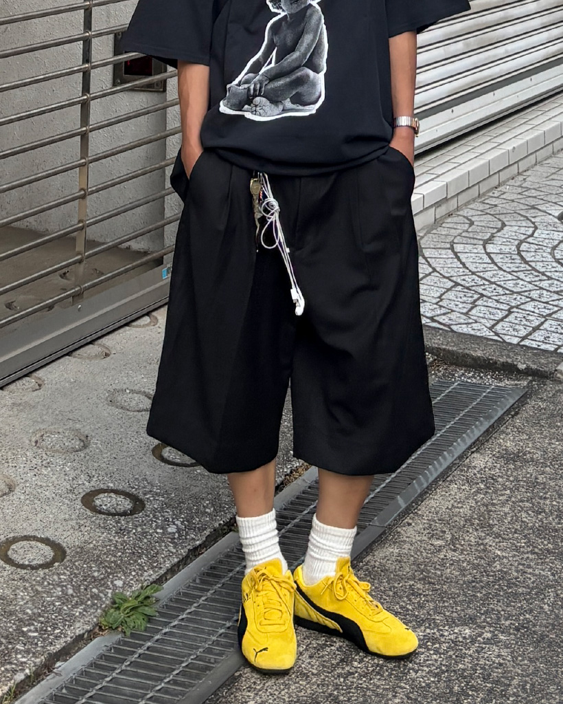 BLACK STRAIGHT SLACKS 2719P スラックス パンツ straight slacks (black) | ok.soon