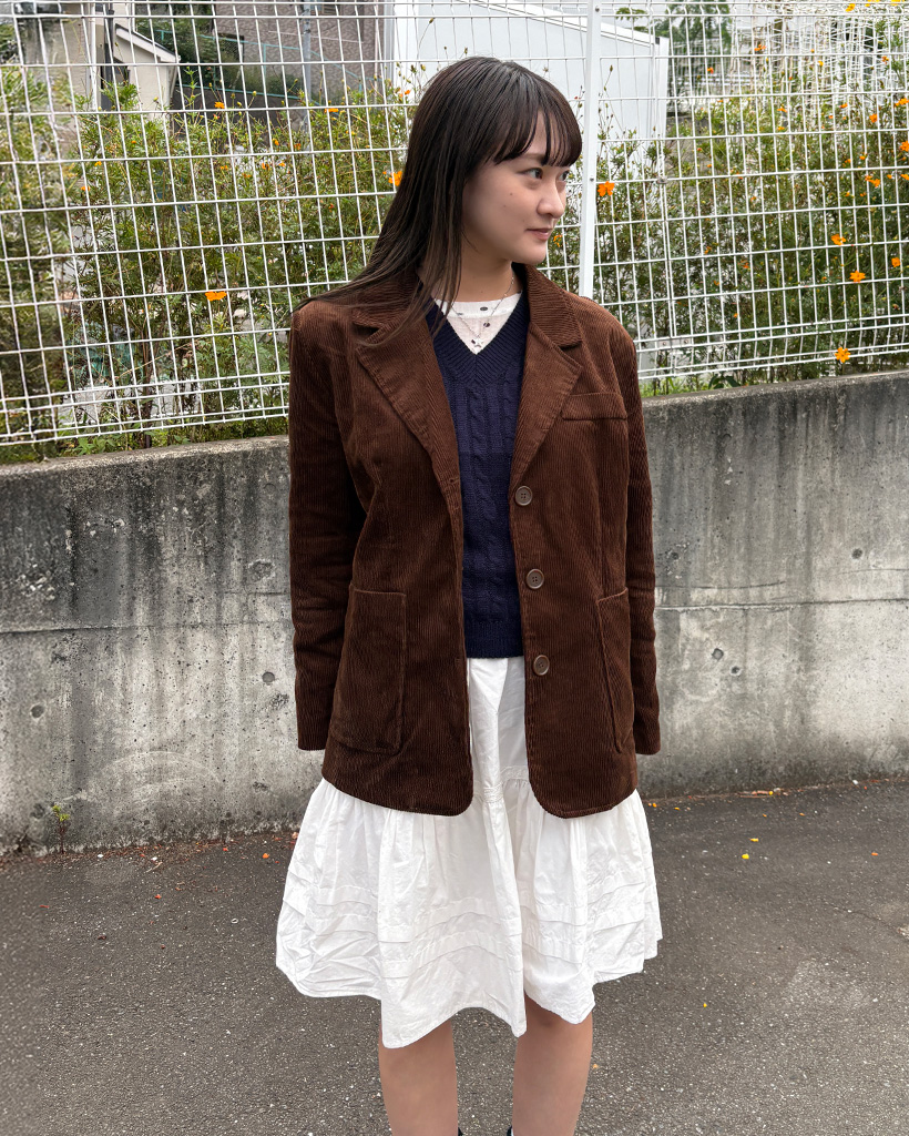 オーバーフィットコーデュロイジャケット