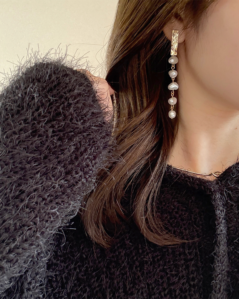 ハートパールピアス | ファッション通販サイト NUGU