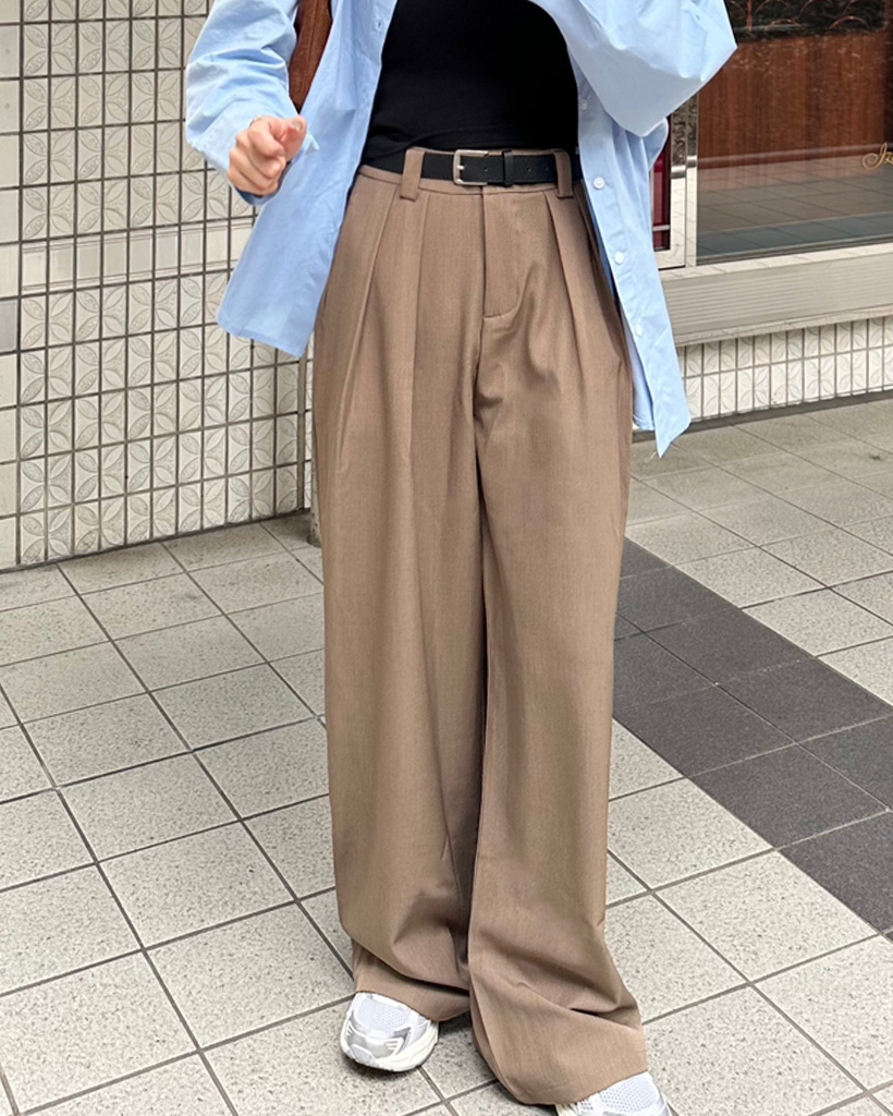 ツータックワイドスラックス | ファッション通販サイト NUGU