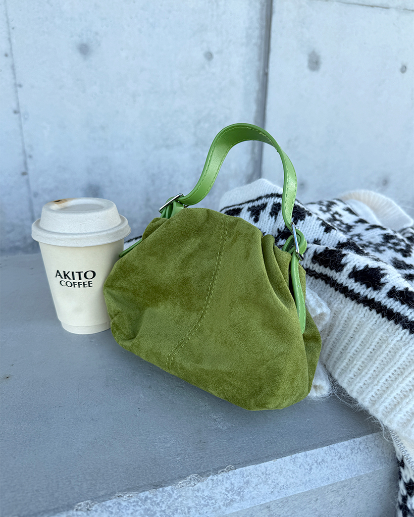 スエードカラーミニバッグ