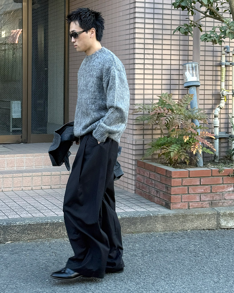 ツータックワイドスラックス