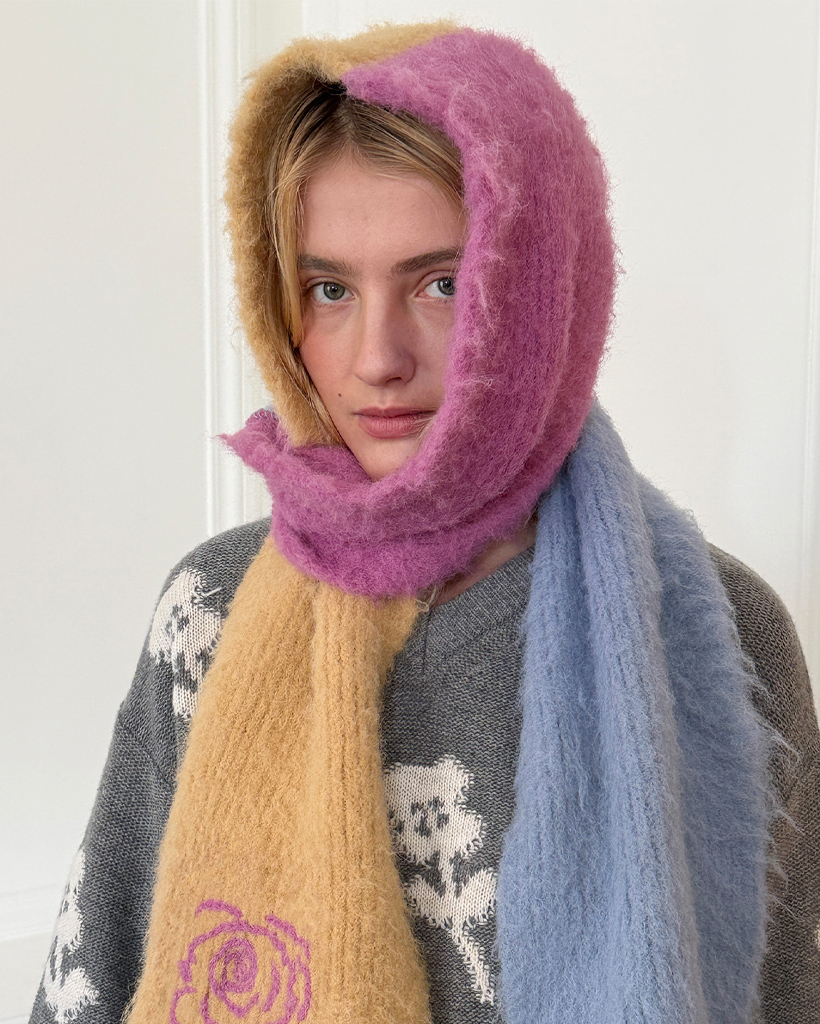 SN Floral Candy Scarf (Purple)