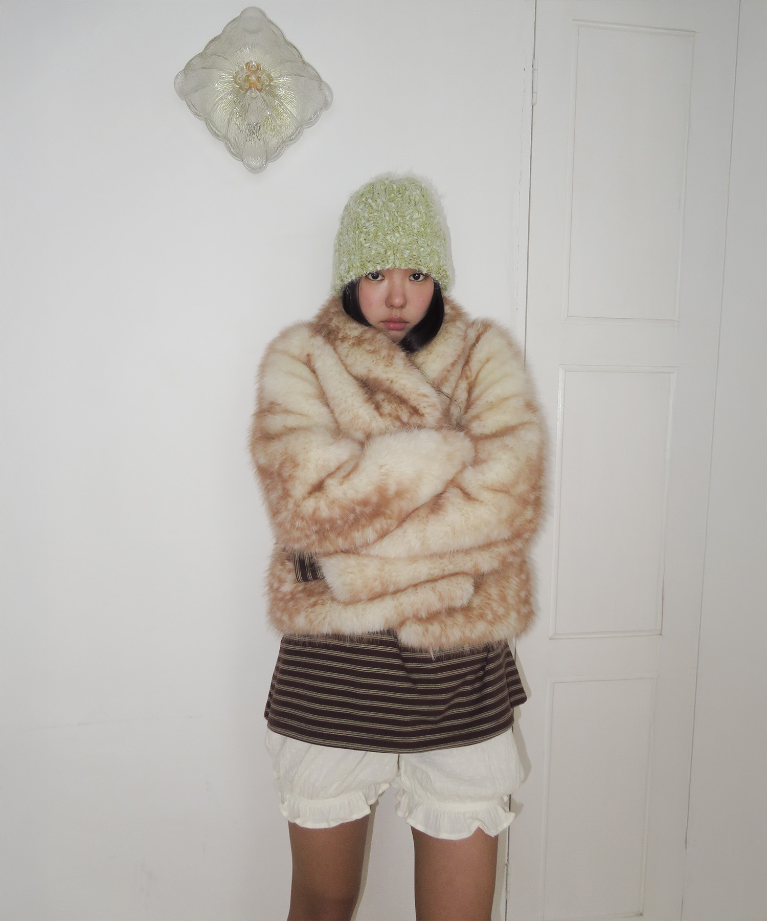 ジャケット・アウター n.k atelier Bambi Fur Jacket brown Bambi Fur Jacket, Brown | ファッション通販サイト NUGU