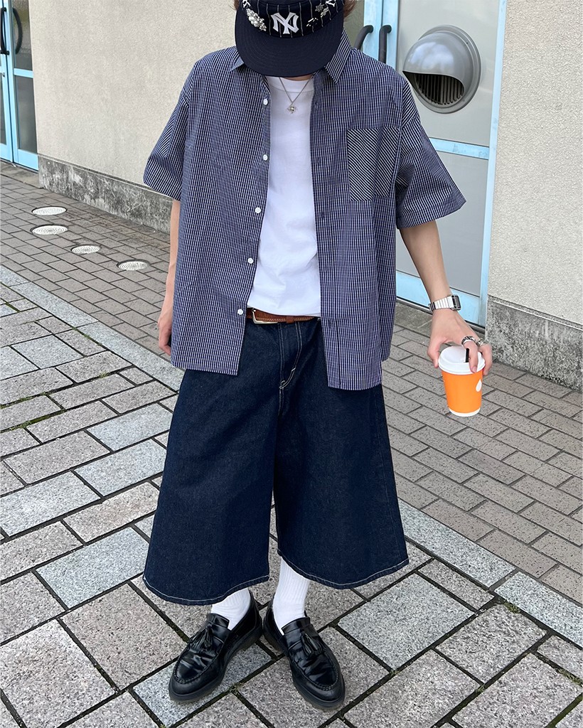 チェック 半袖 シャツ ユニセックス カジュアル トップス nr9620 ユニセックス)ポケットポイントチェック半袖シャツ