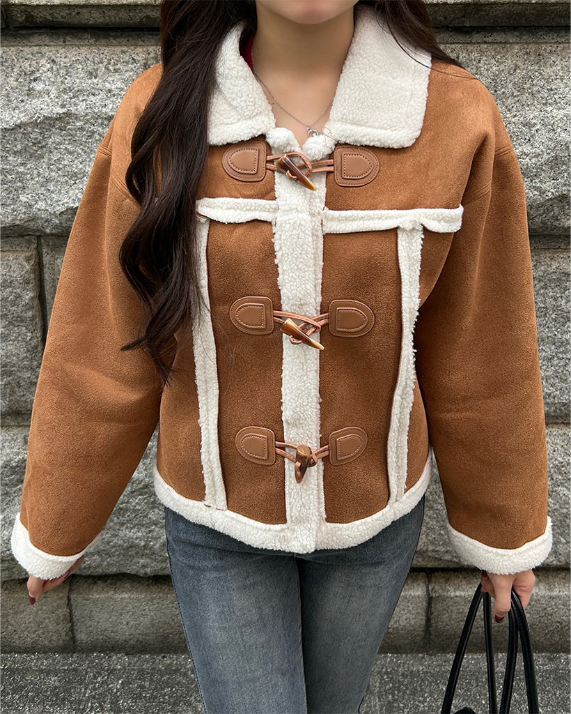 クロップドダッフルムートンジャケット | ファッション通販