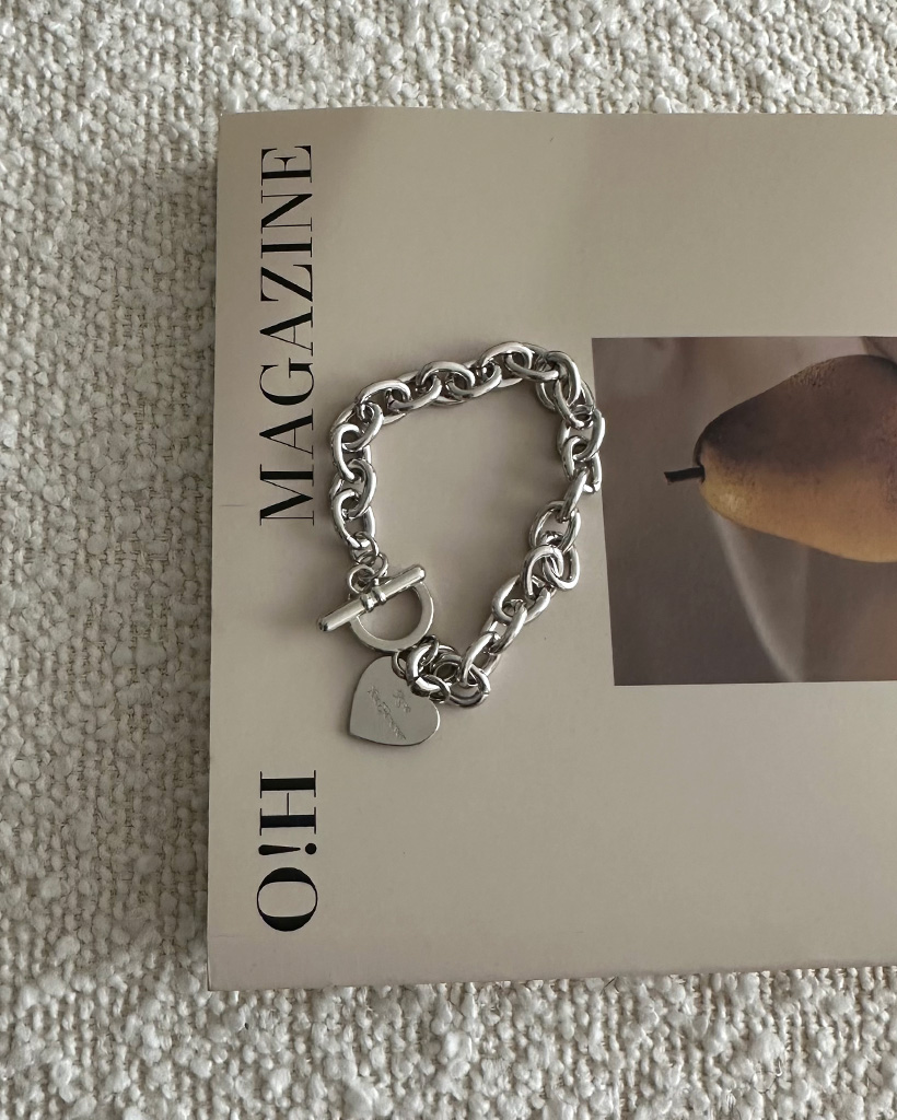 ハートチェーンブレスレット