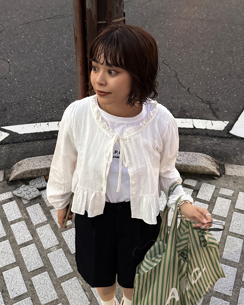 ラッフルフリルブラウス