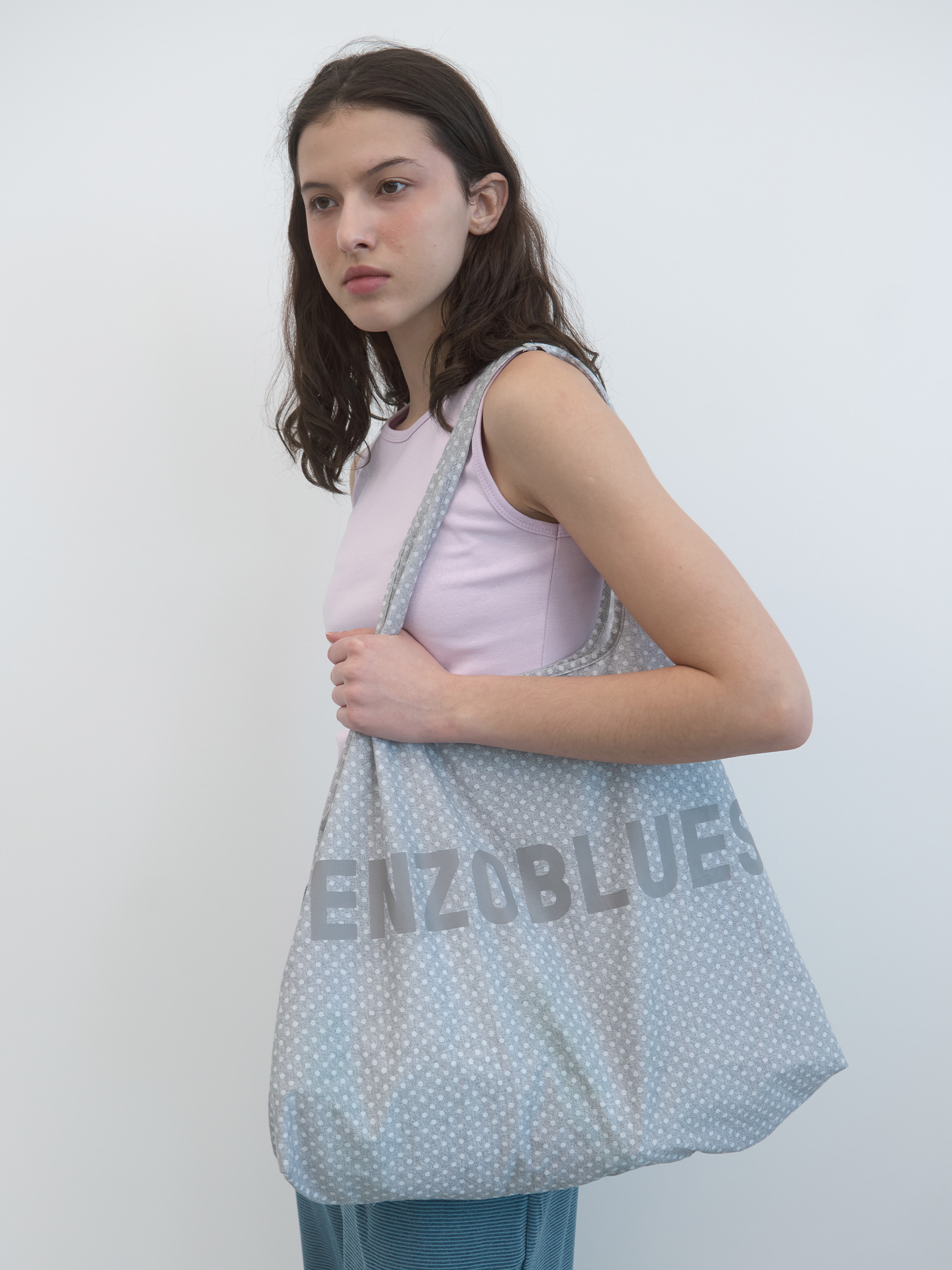 Logo Big Shopper Bag (Grey)