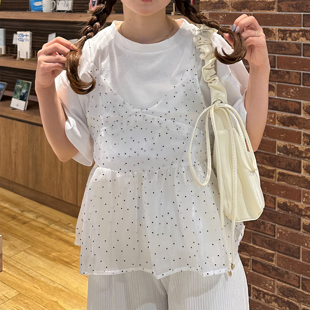 ドットフリルビスチェ | ファッション通販サイト NUGU