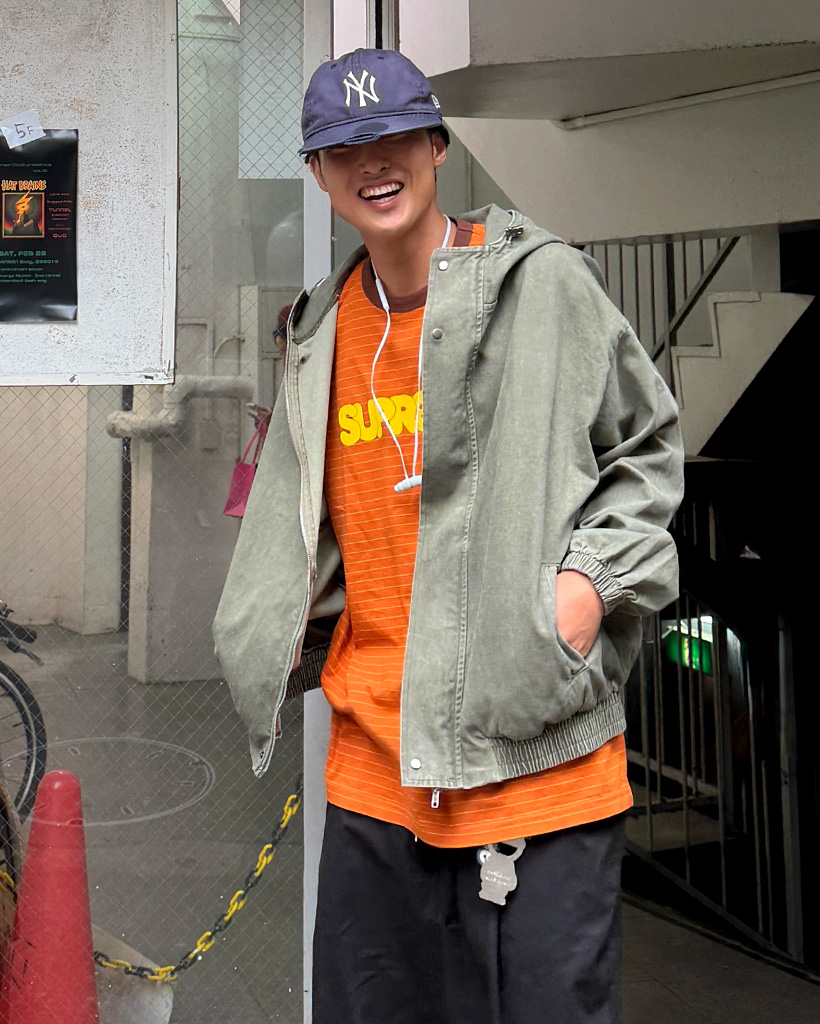 ウォッシュドフード付きミリタリージャケット