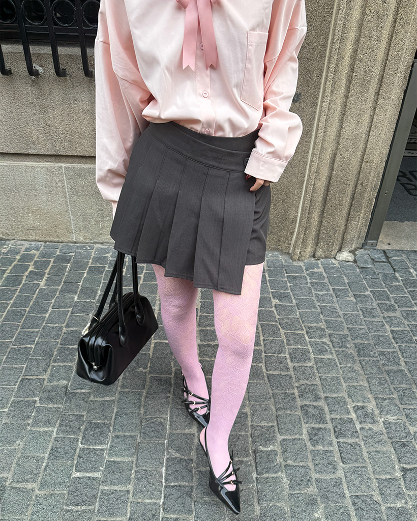 プリーツミニスカート