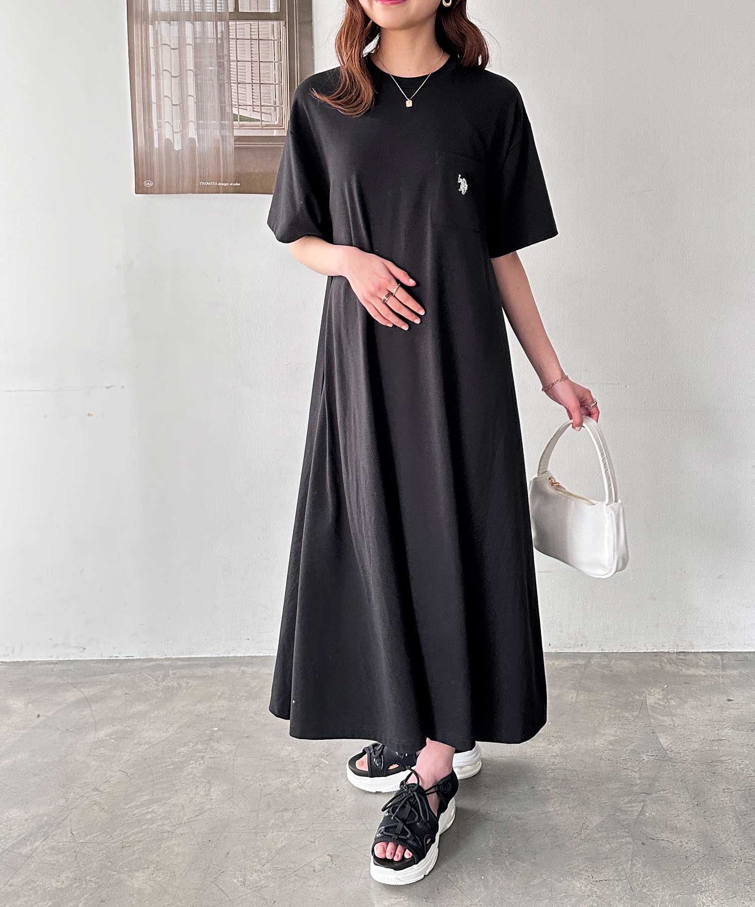 GeeRA別注【U.S. POLO ASSN.】ワンポイント刺繍Tシャツ