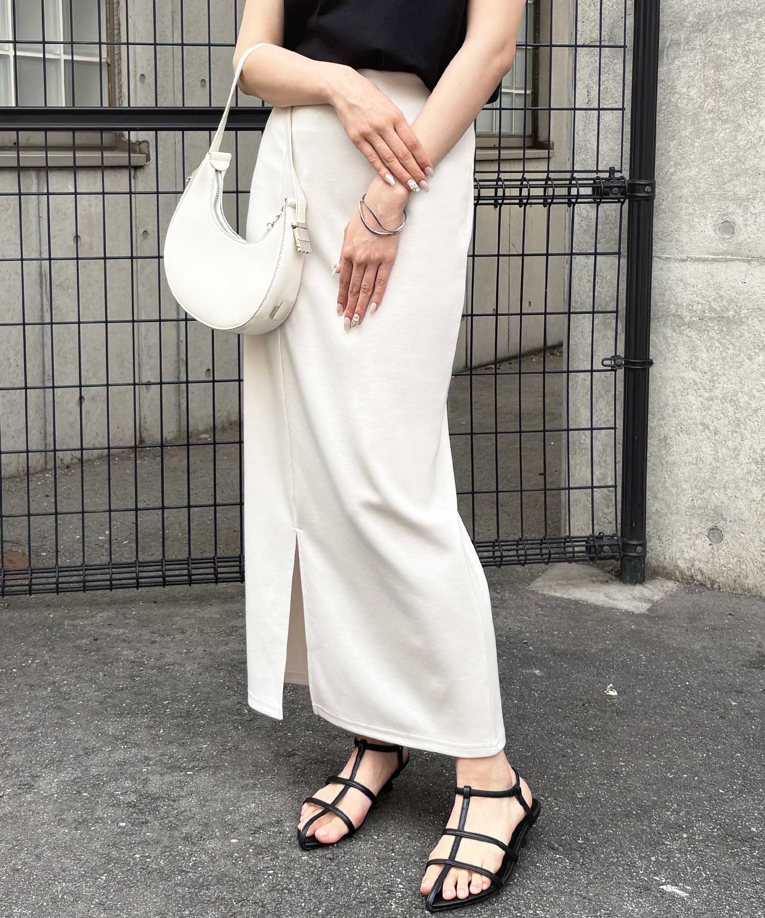 【新色追加】すっきり見え！ストレッチタイトロングスカート