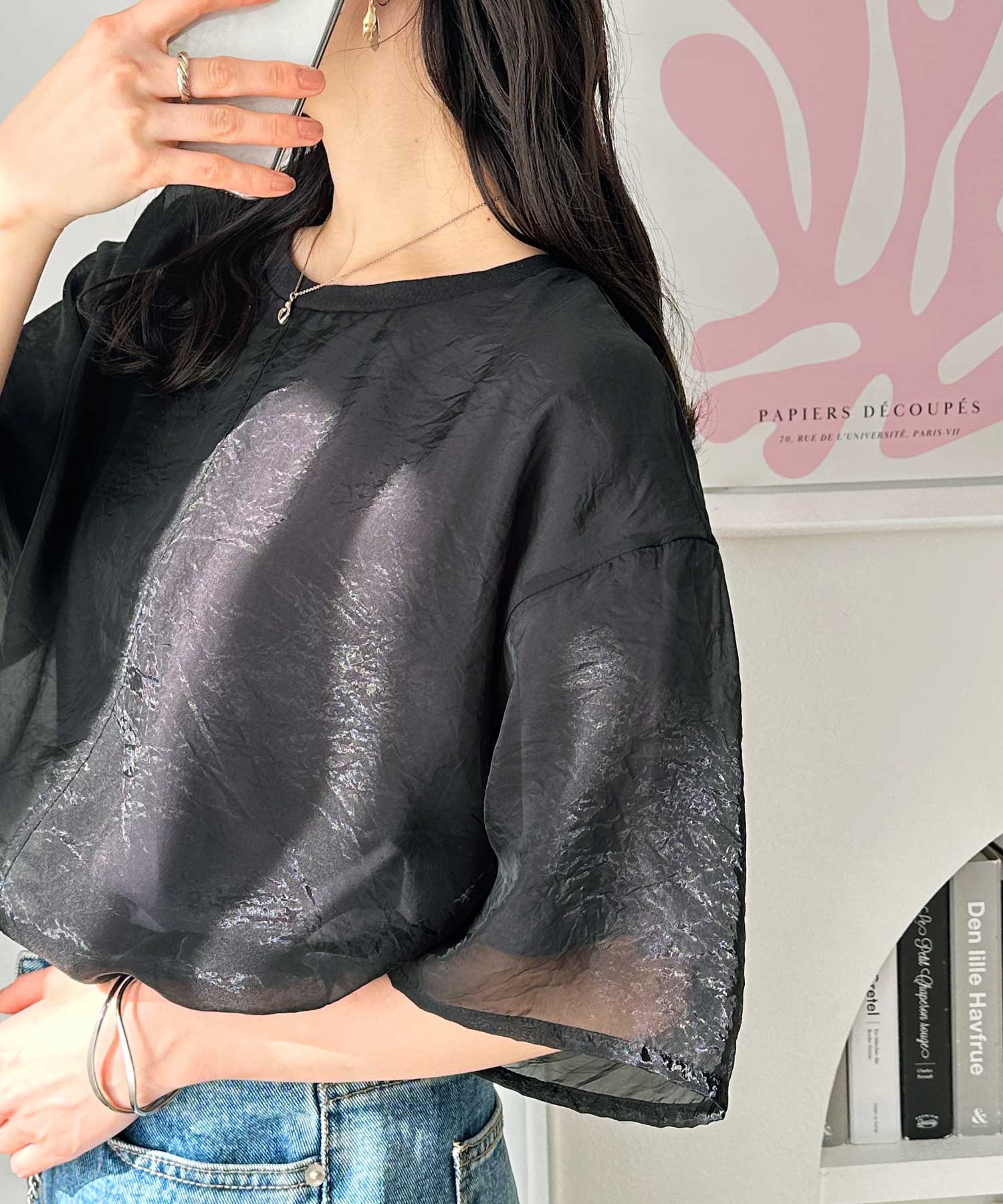 オーガンジーレイヤード半袖Tシャツ | ファッション通販サイト NUGU