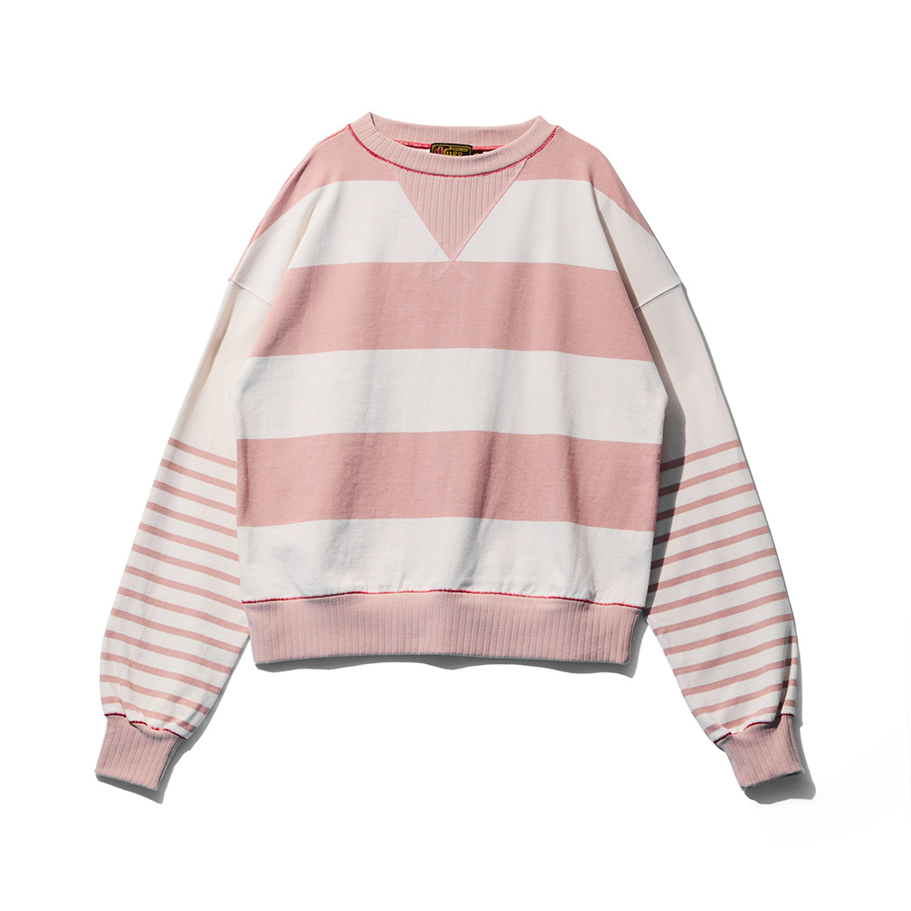 Strain Marine Stripe Sweatshirt Pink