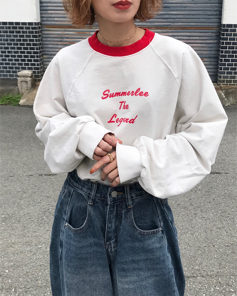 ラグランレタリングロングスリーブTシャツ