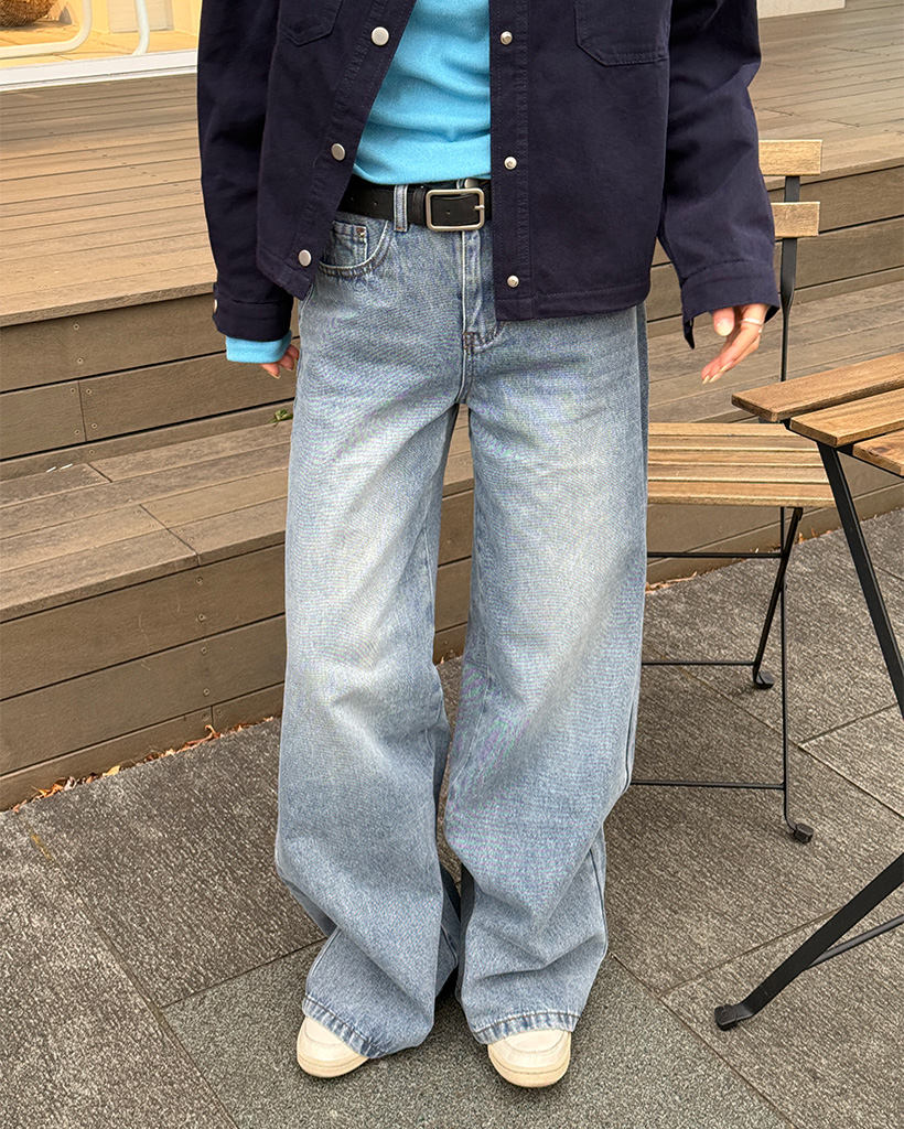 ワイドデニムパンツ