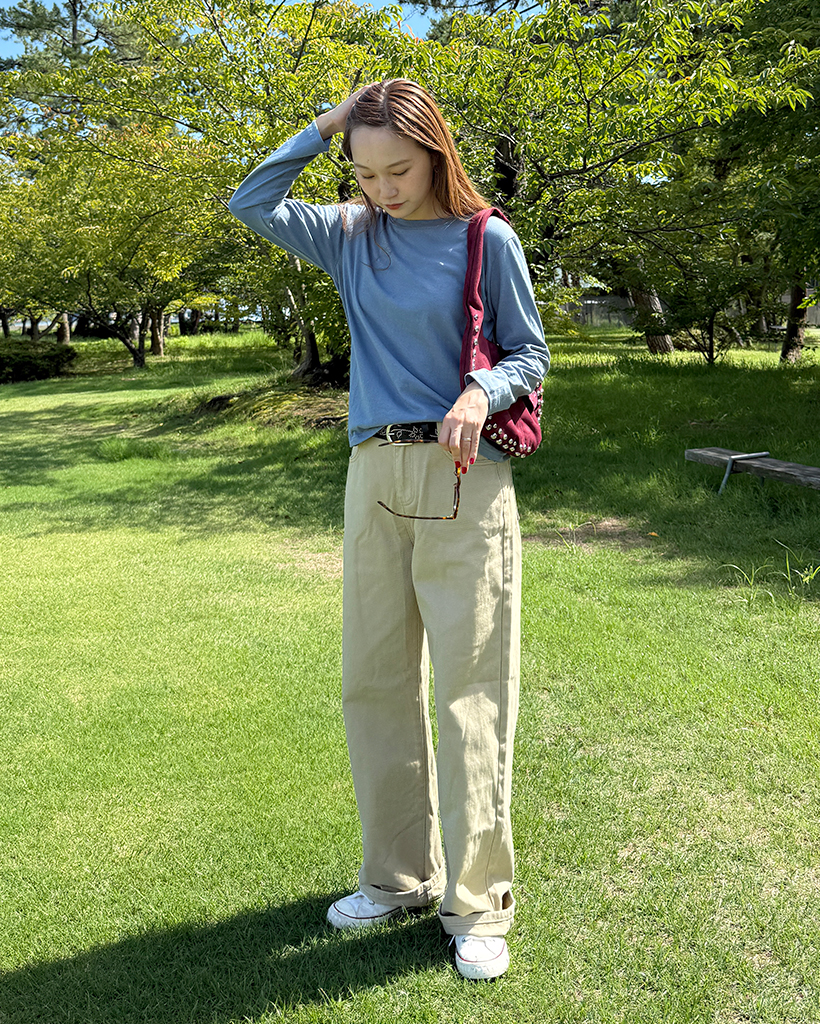 ベーシックコットンストレートフィットパンツ | ファッション通販