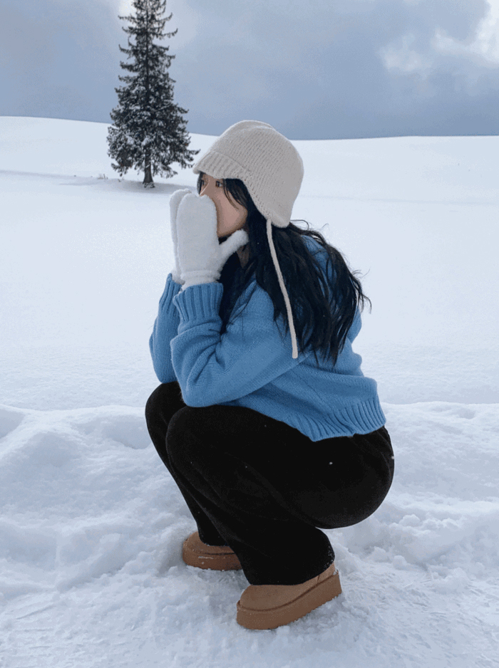 2WAY ニット パーカー