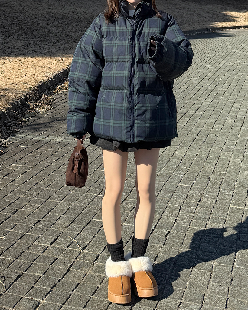 オーバーサイズチェックジャケット