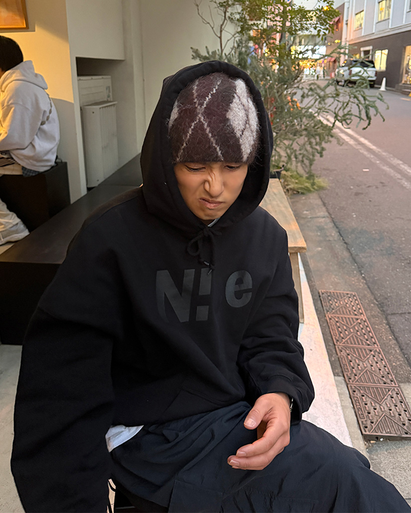 アーガイルニットビーニー