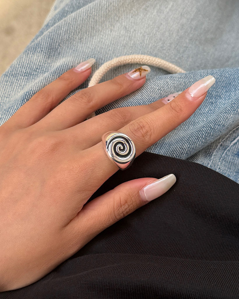 スパイラルボールドリング