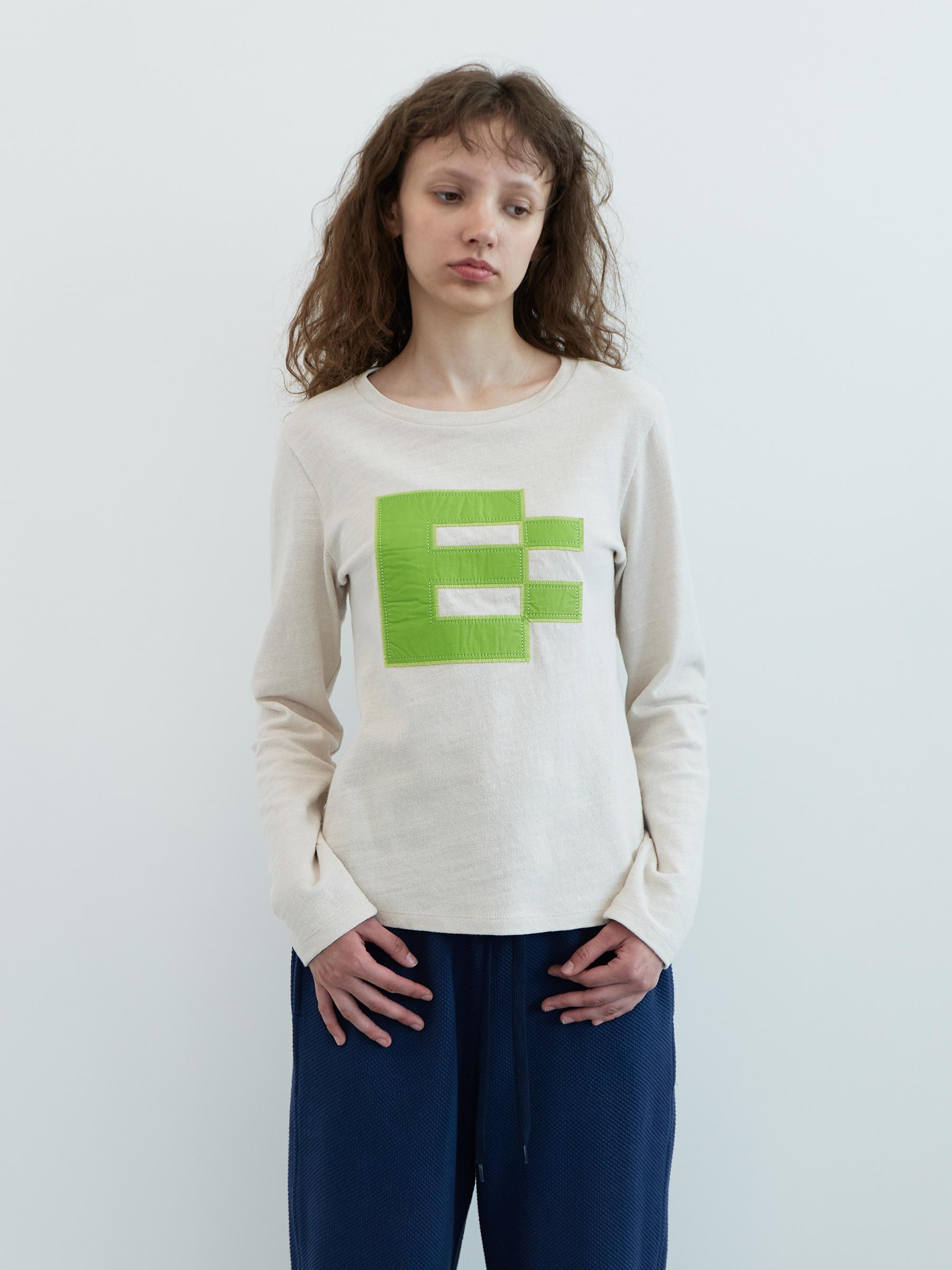 Needle Logo High-neck Zip-up (Green) | ファッション通販