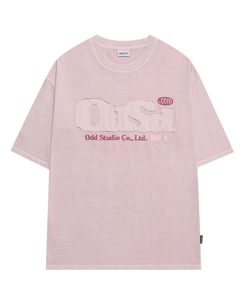[K-POPアイドル着用] ODSD Pigment Damage T-shirt - LIGHT PINK