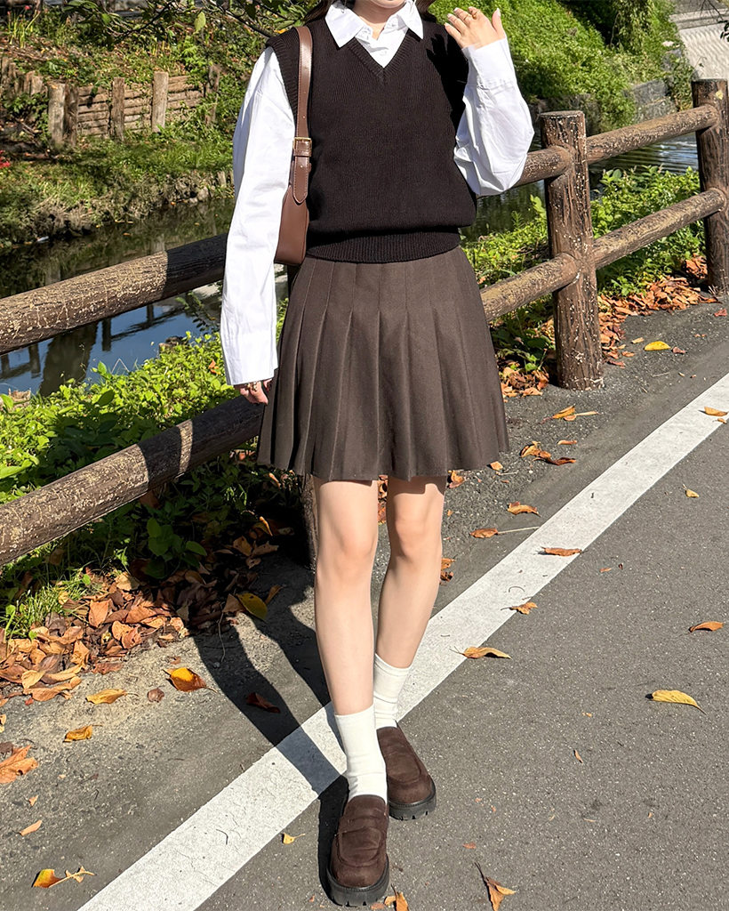 NODRESS グレー プリーツスカート イエナ IENA 《WEB限定/追加予約》ストレッチプリーツスカート