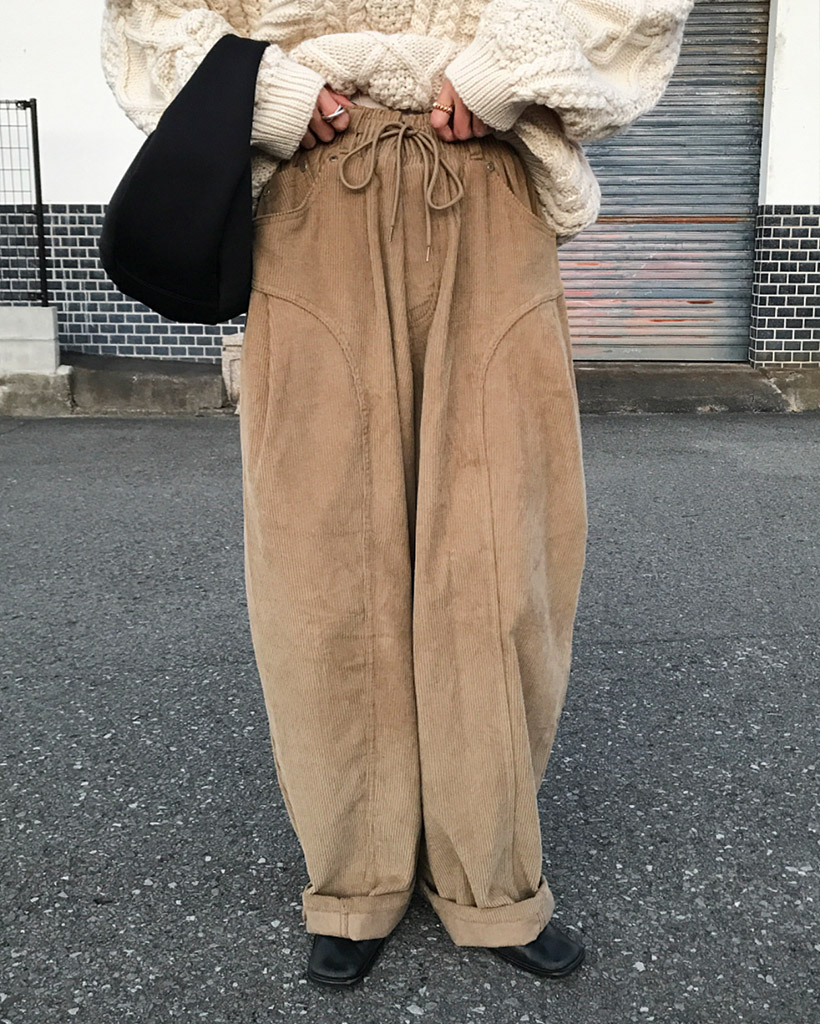 バルーンコーデュロイパンツ