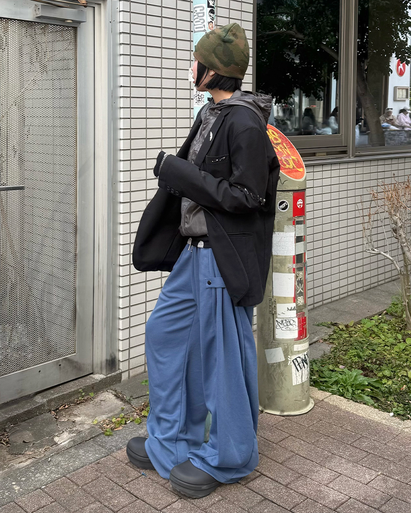 スナップワイドイージーパンツ