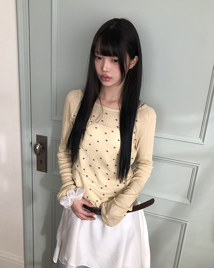 ドットラグランTシャツ