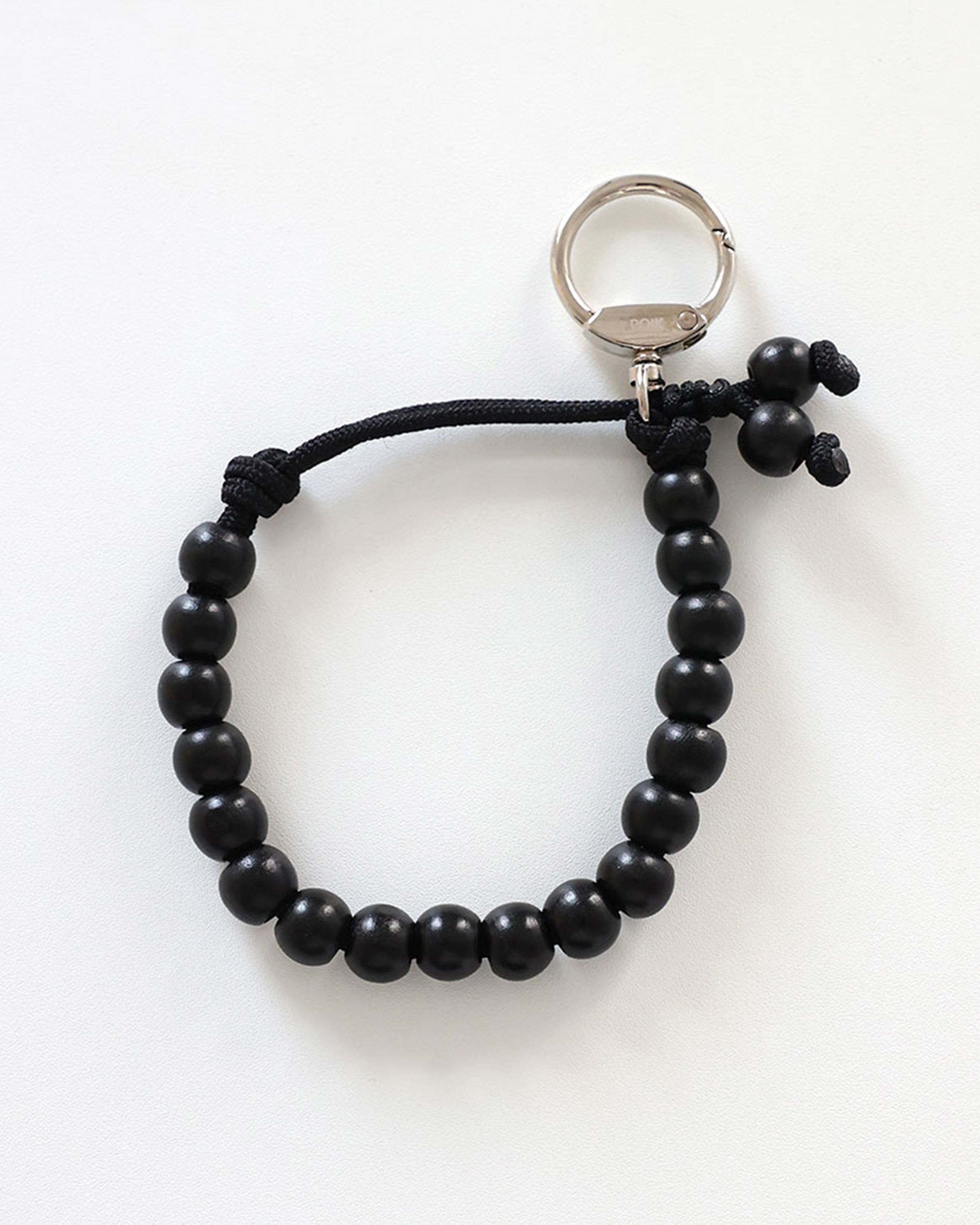 [4回再販](ORIGINAL) コードノットウッドキーリング (black)