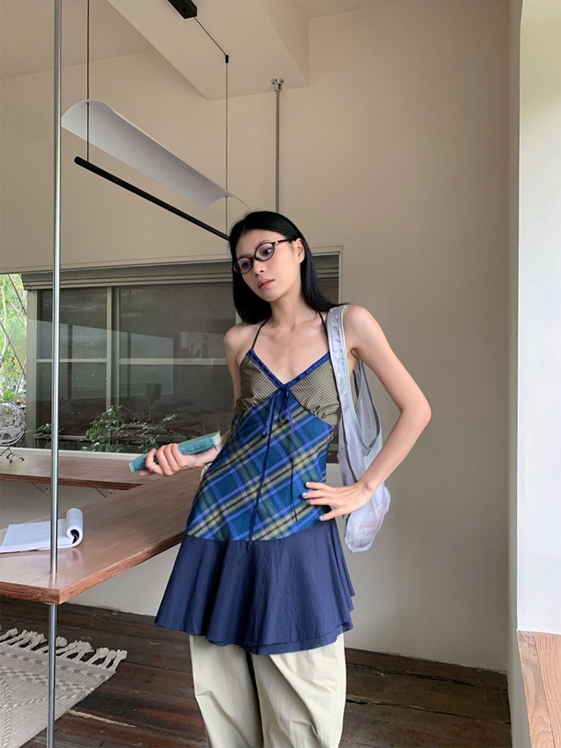 BURBERRY BLUE LABEL ノバチェック キャミワンピース プリーツ BURBERRY BLUE LABEL ノバチェック キャミワンピース プリーツ