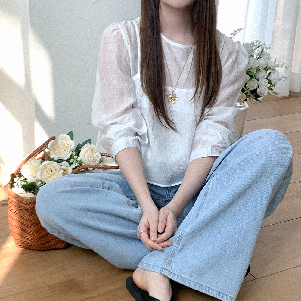 (set)ビスチェ&ブラウスセット