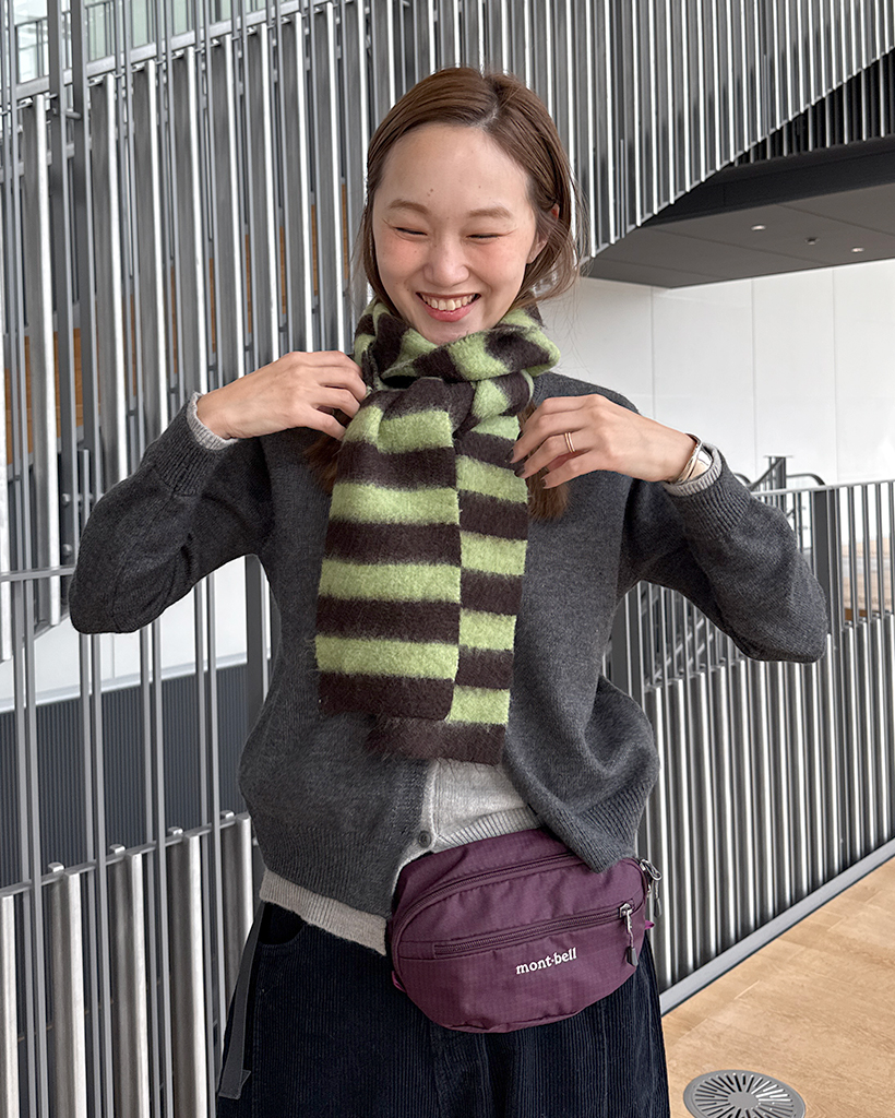 カラーボーダーマフラー