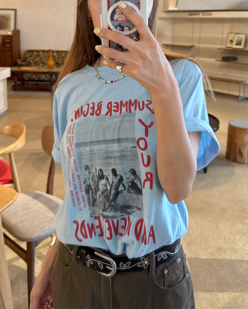 サマーレタリング半袖Tシャツ